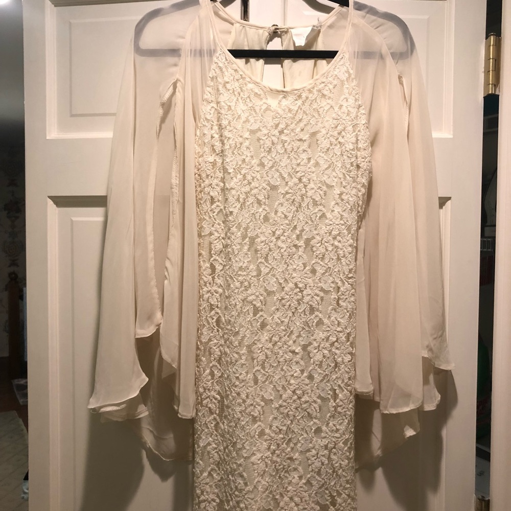 White lace dress